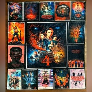 Stranger Things bundle Season 4 Throw Blanket Netflix